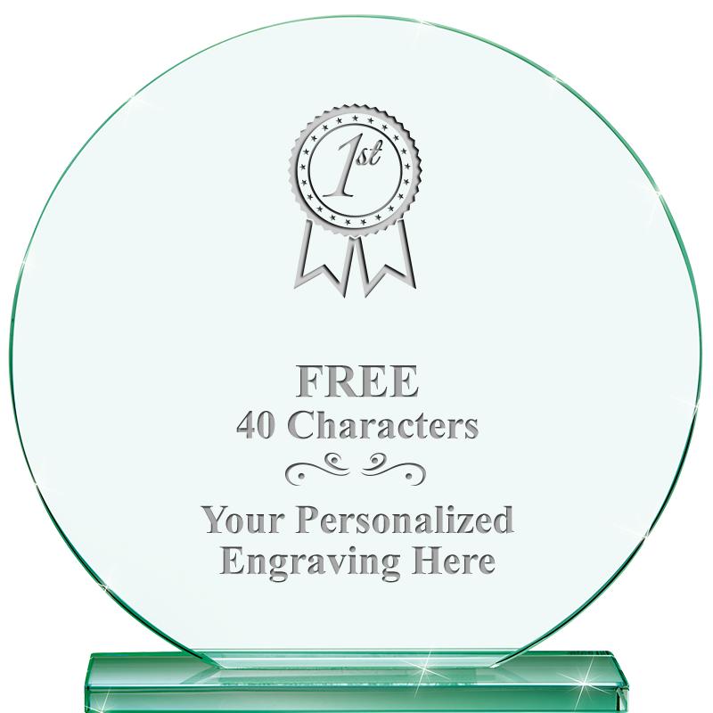 6.25" JADE GLOBE CRYSTAL