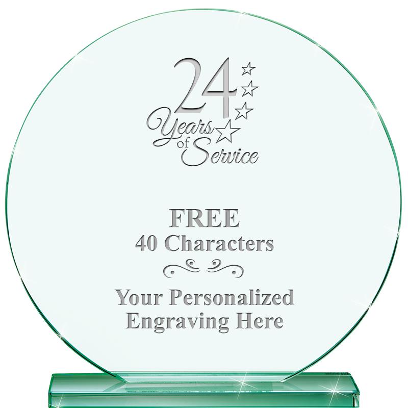 6.25" JADE GLOBE CRYSTAL