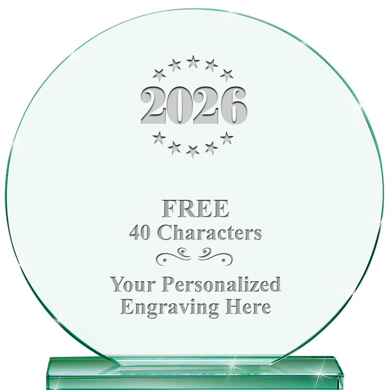 6.25" JADE GLOBE CRYSTAL