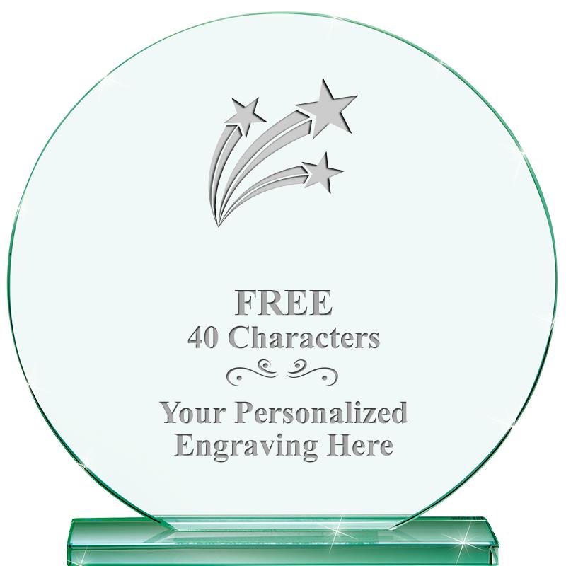 6.25" JADE GLOBE CRYSTAL