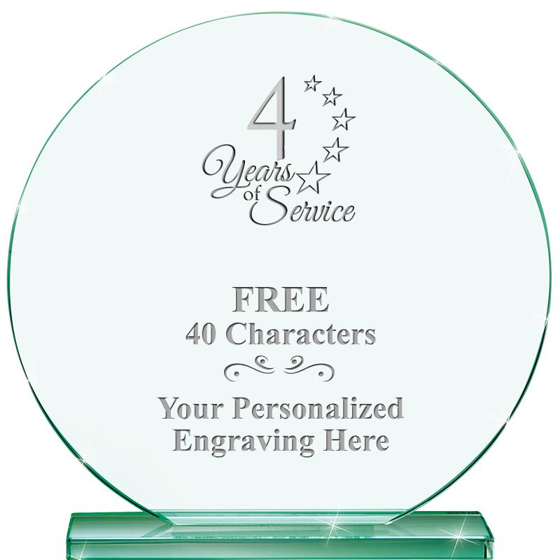 6.25" JADE GLOBE CRYSTAL