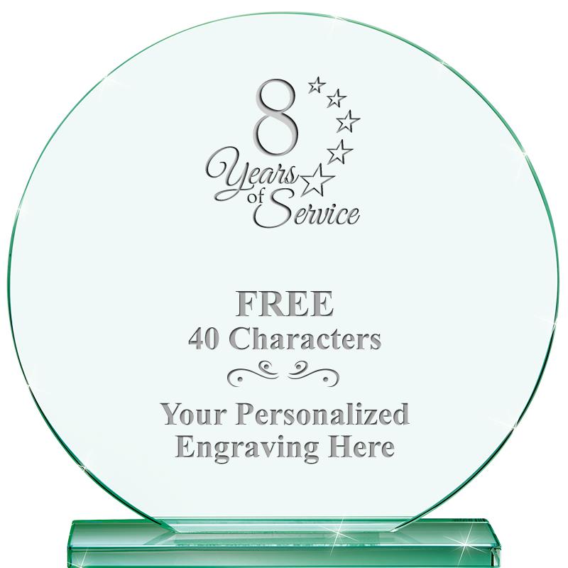 6.25" JADE GLOBE CRYSTAL