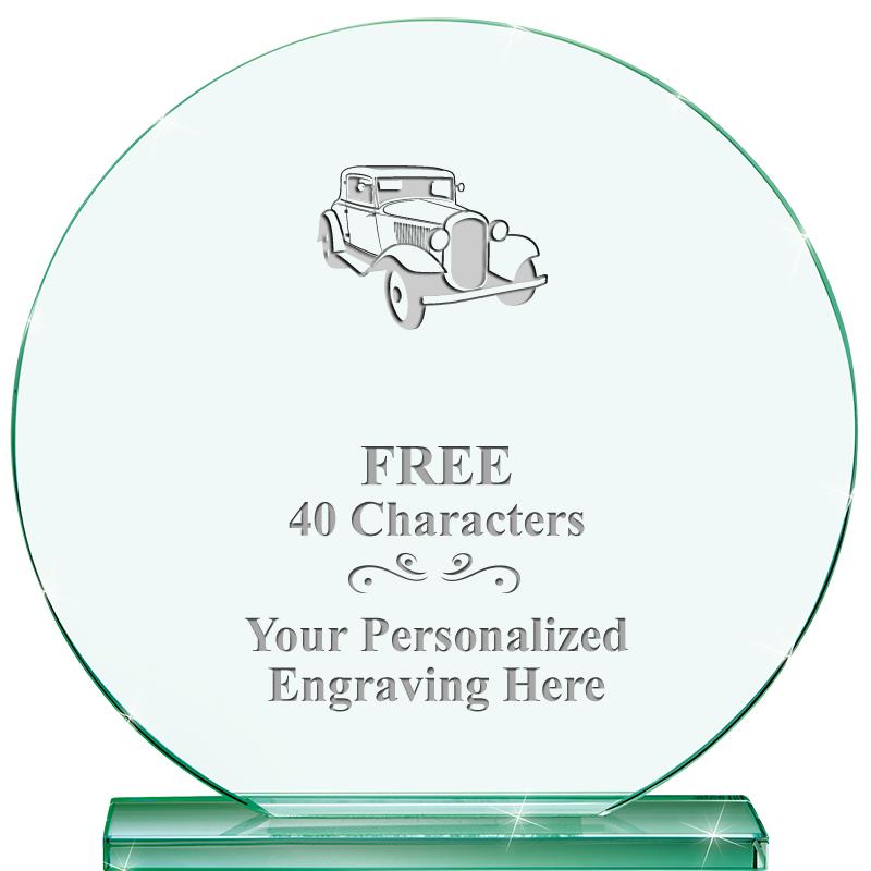 6.25" JADE GLOBE CRYSTAL