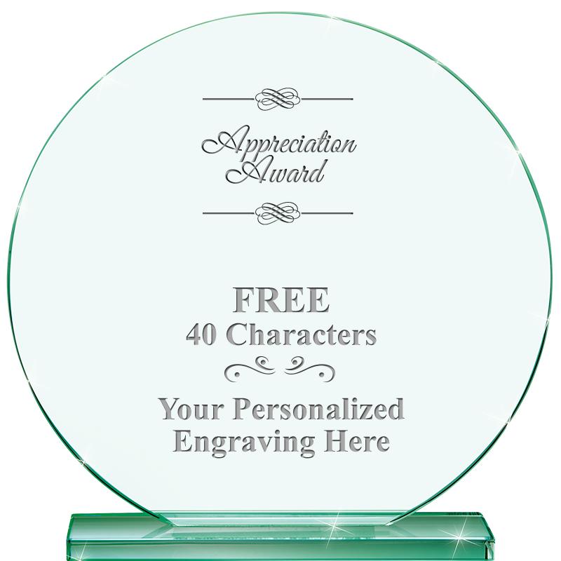 6.25" JADE GLOBE CRYSTAL