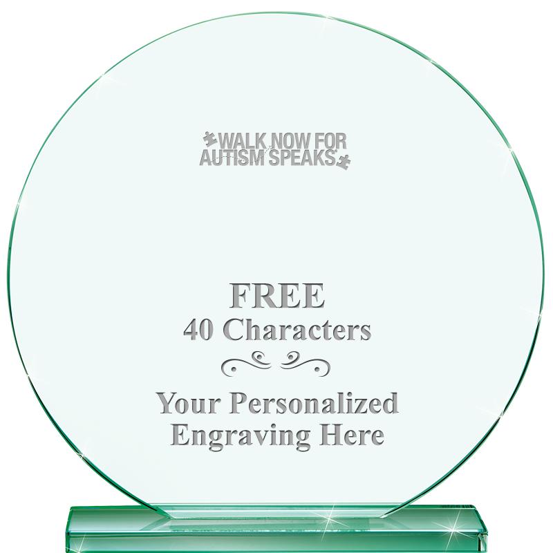 6.25" JADE GLOBE CRYSTAL