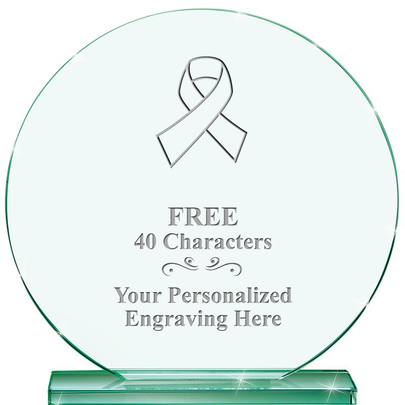 6.25" JADE GLOBE CRYSTAL