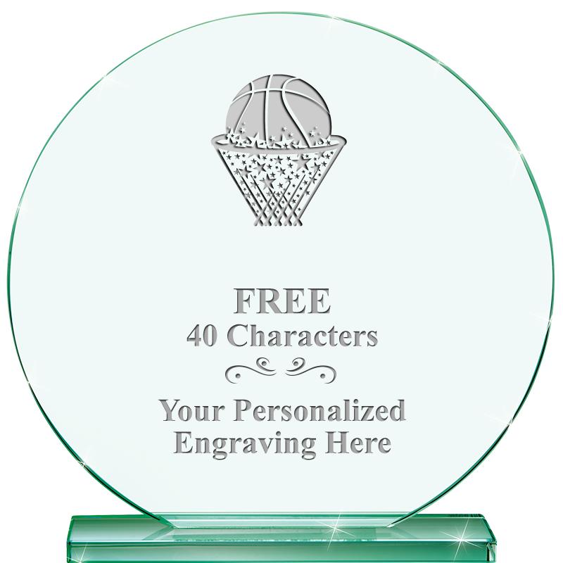 6.25" JADE GLOBE CRYSTAL