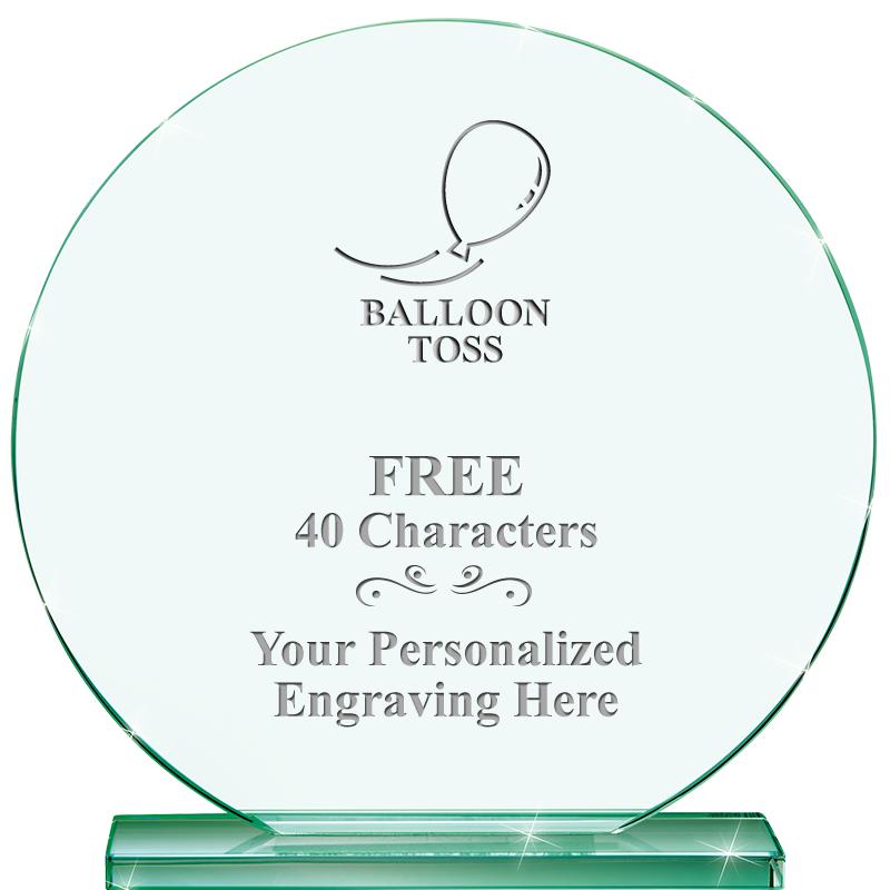 6.25" JADE GLOBE CRYSTAL