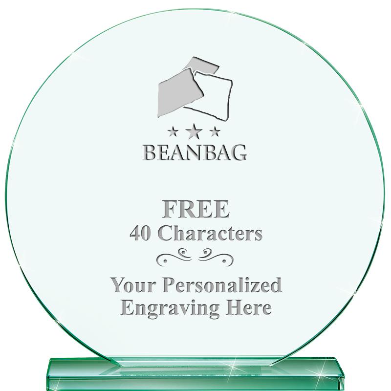 6.25" JADE GLOBE CRYSTAL