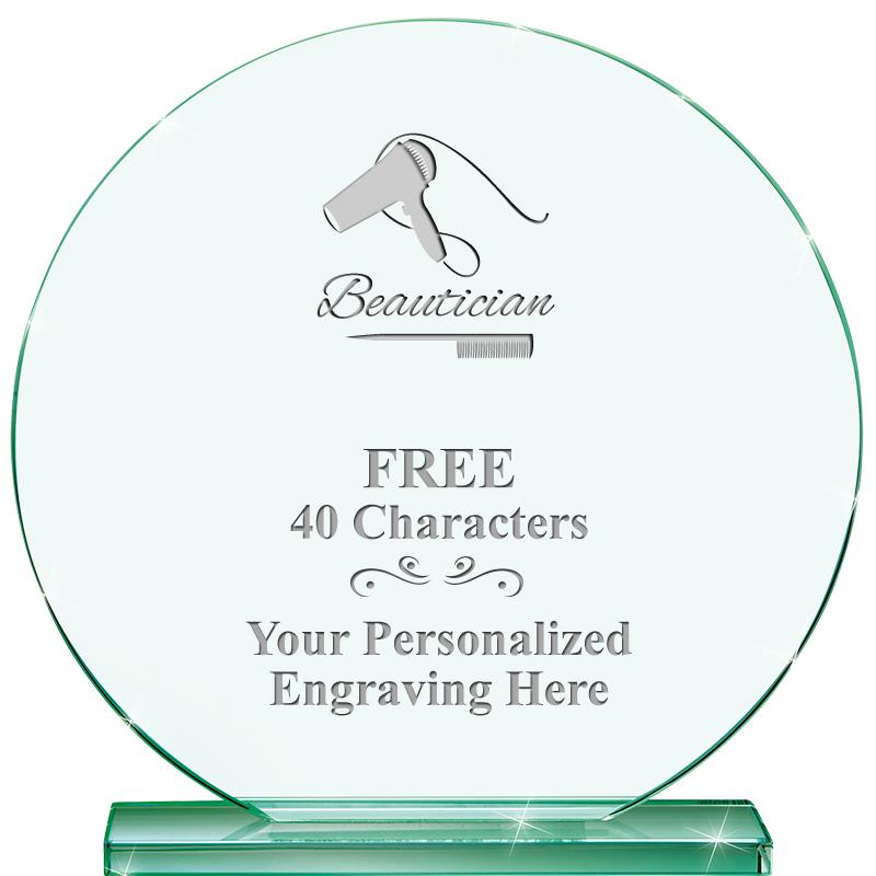 6.25" JADE GLOBE CRYSTAL