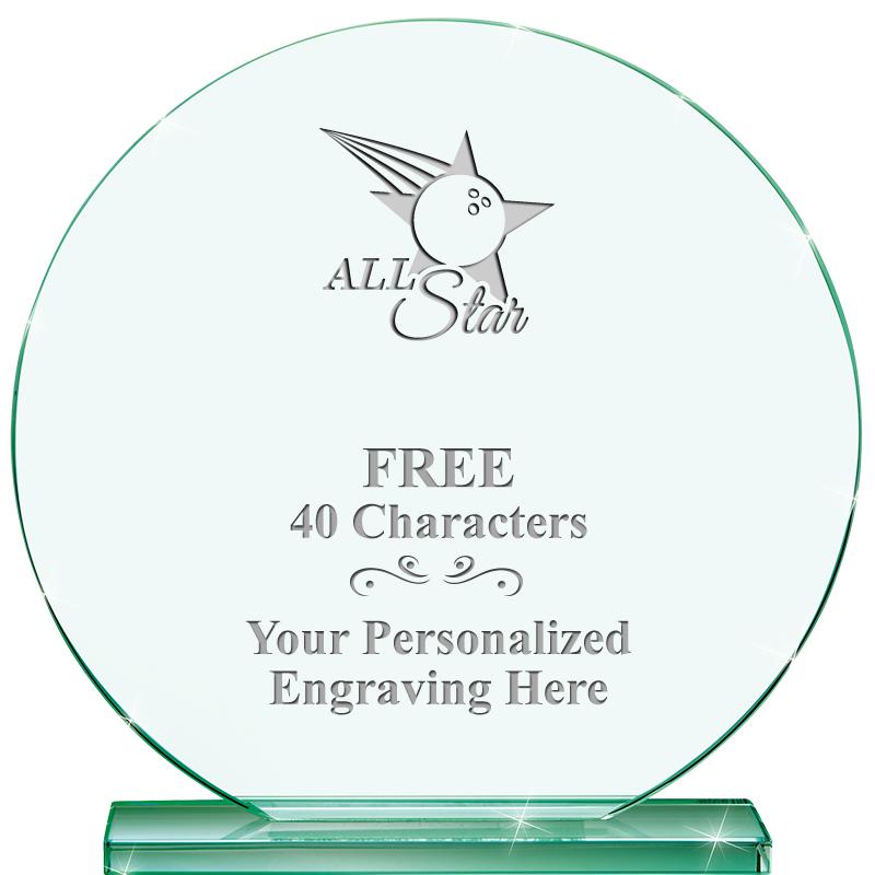 6.25" JADE GLOBE CRYSTAL