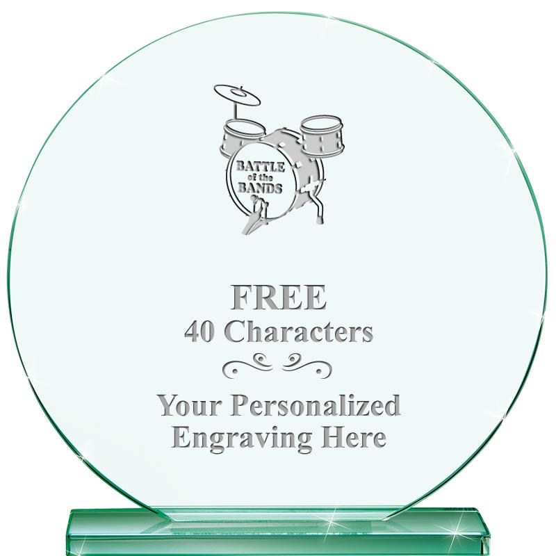 6.25" JADE GLOBE CRYSTAL