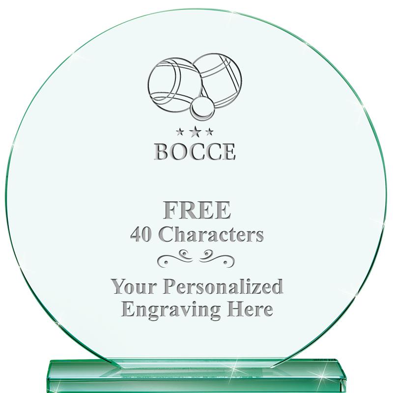 6.25" JADE GLOBE CRYSTAL