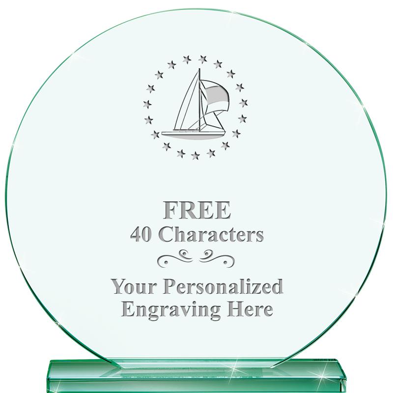 6.25" JADE GLOBE CRYSTAL