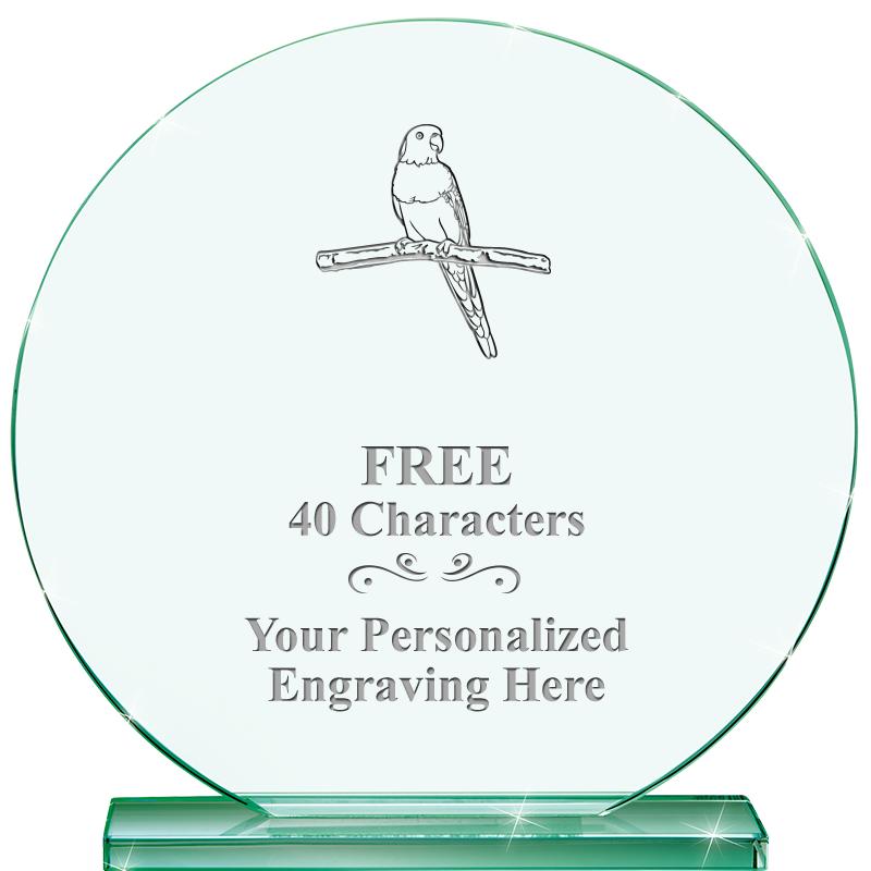 6.25" JADE GLOBE CRYSTAL