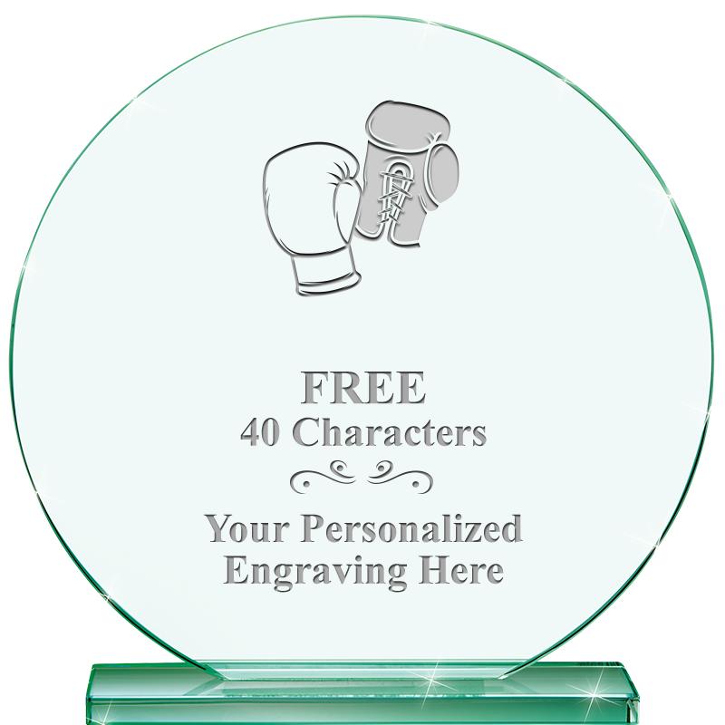 6.25" JADE GLOBE CRYSTAL