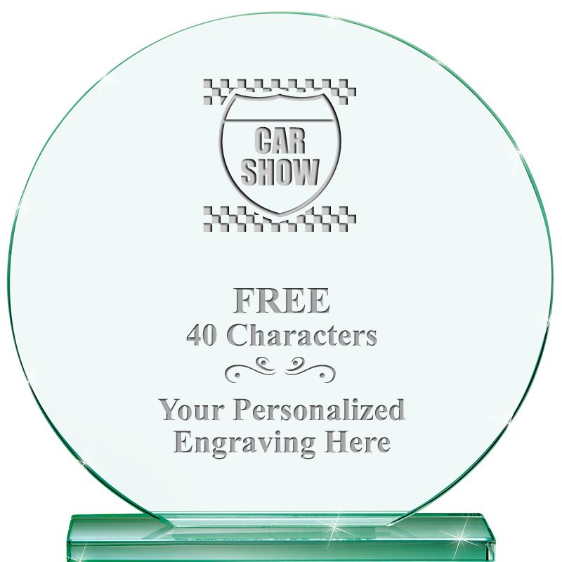 6.25" JADE GLOBE CRYSTAL