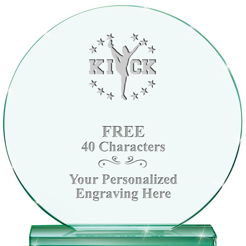 6.25" JADE GLOBE CRYSTAL