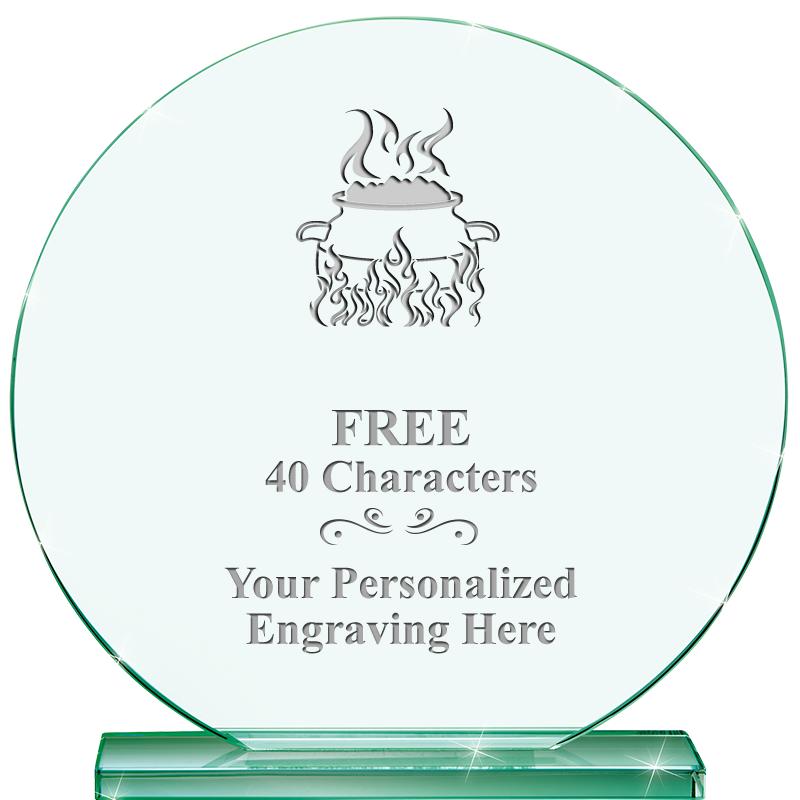 6.25" JADE GLOBE CRYSTAL