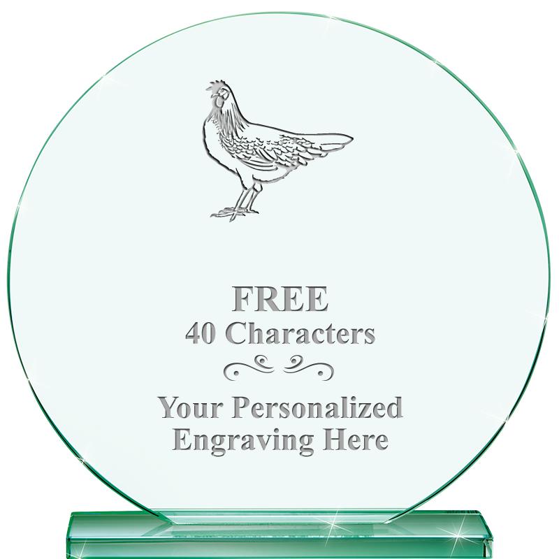 6.25" JADE GLOBE CRYSTAL