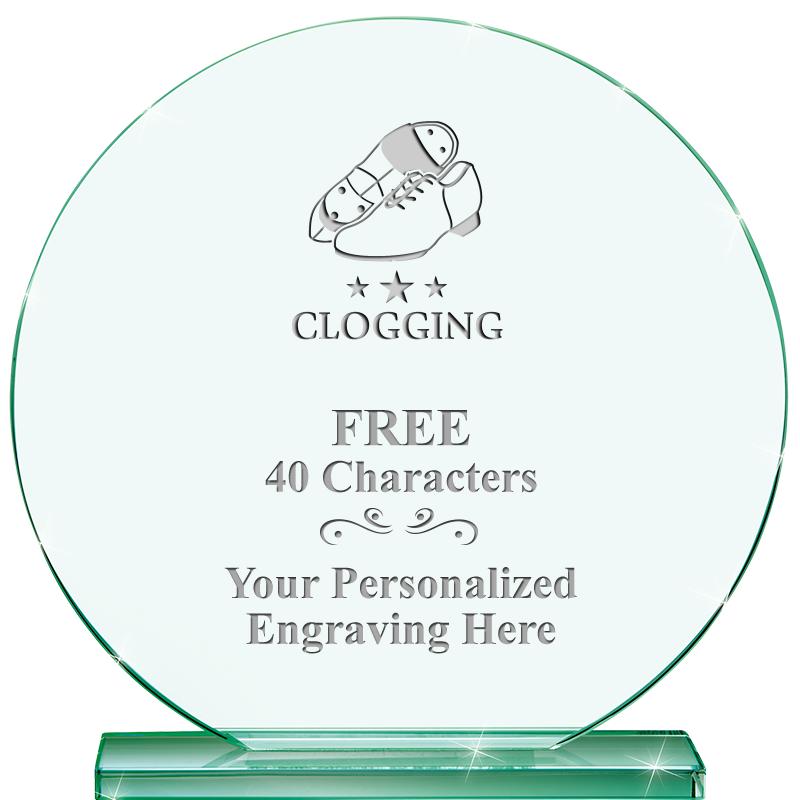 6.25" JADE GLOBE CRYSTAL