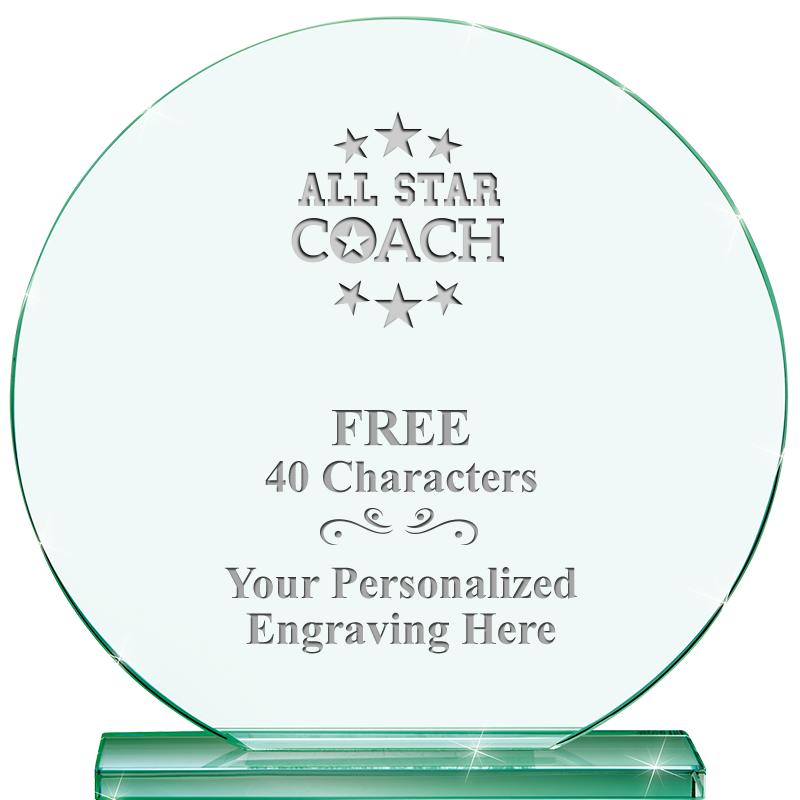 6.25" JADE GLOBE CRYSTAL