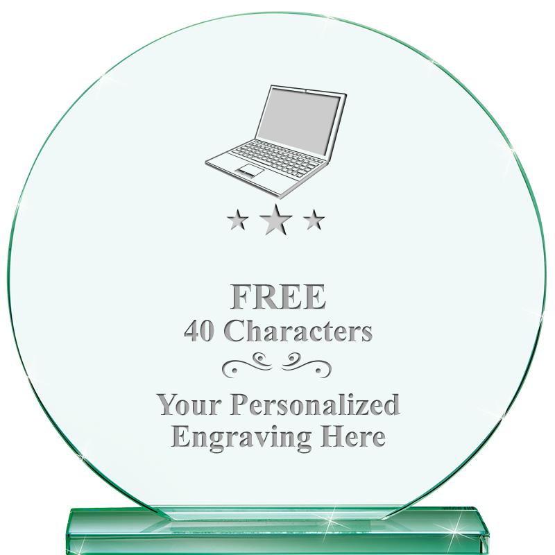 6.25" JADE GLOBE CRYSTAL