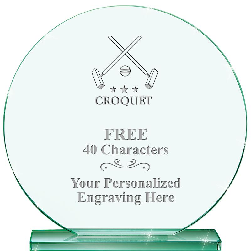 6.25" JADE GLOBE CRYSTAL