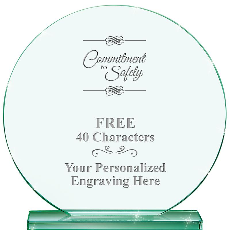 6.25" JADE GLOBE CRYSTAL