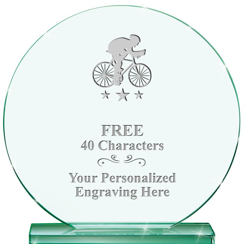 6.25" JADE GLOBE CRYSTAL