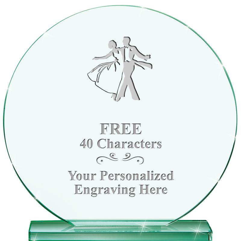 6.25" JADE GLOBE CRYSTAL