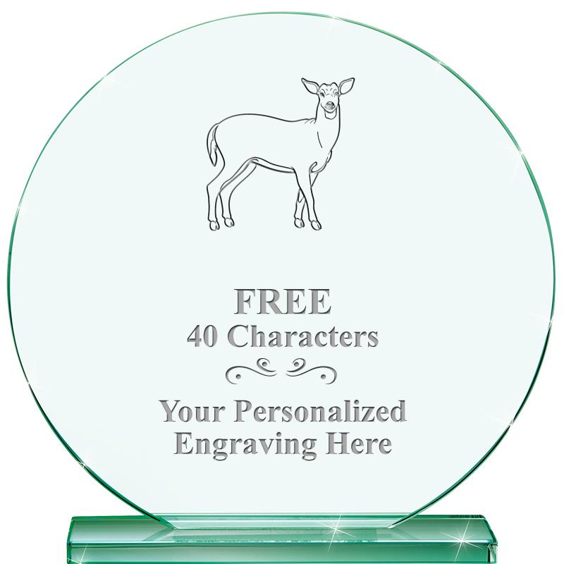 6.25" JADE GLOBE CRYSTAL