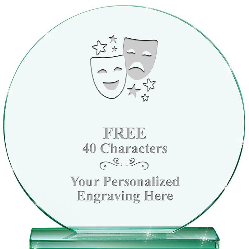 6.25" JADE GLOBE CRYSTAL