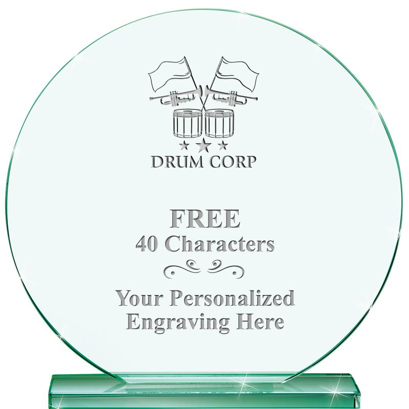 6.25" JADE GLOBE CRYSTAL