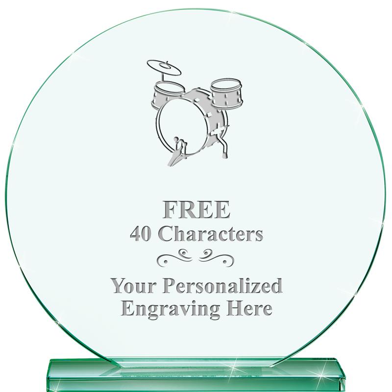 6.25" JADE GLOBE CRYSTAL