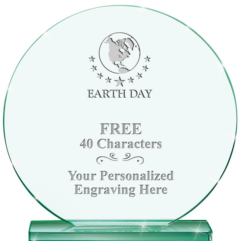 6.25" JADE GLOBE CRYSTAL