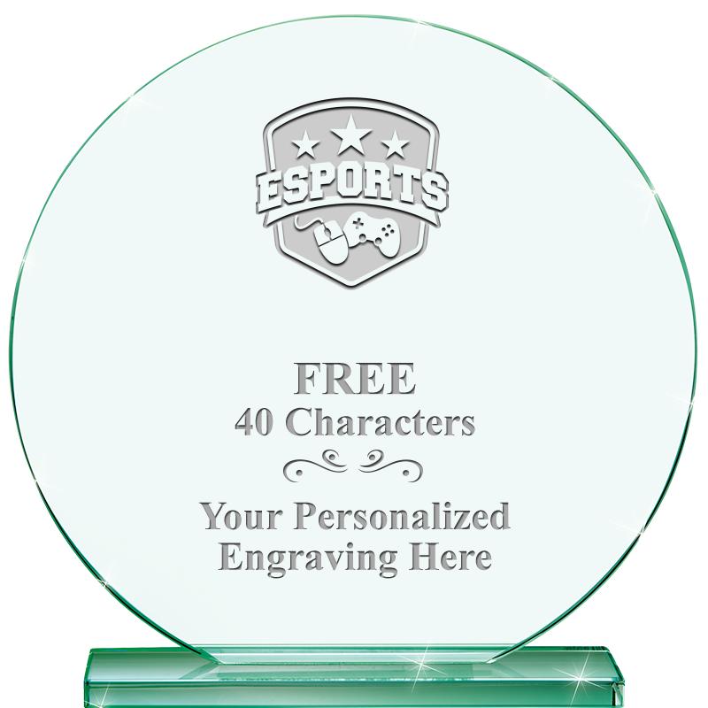 6.25" JADE GLOBE CRYSTAL