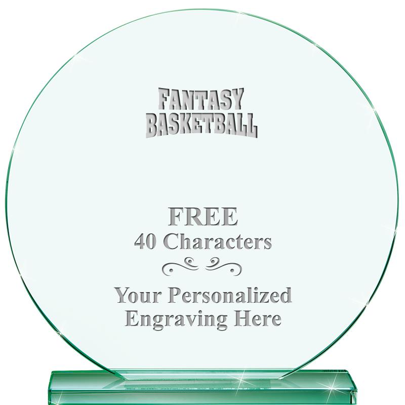 6.25" JADE GLOBE CRYSTAL