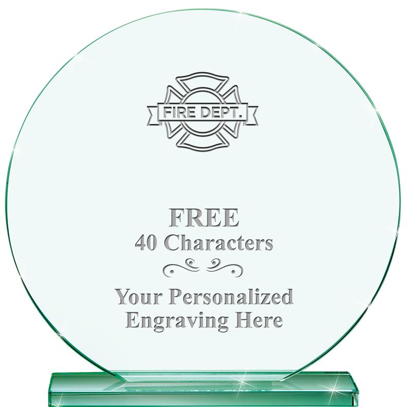 6.25" JADE GLOBE CRYSTAL