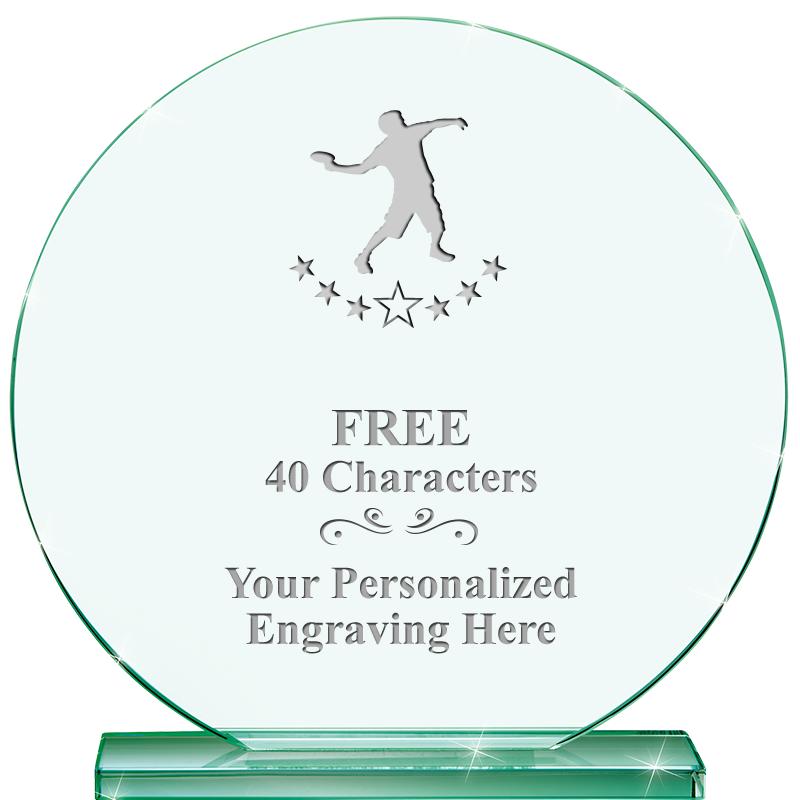 6.25" JADE GLOBE CRYSTAL