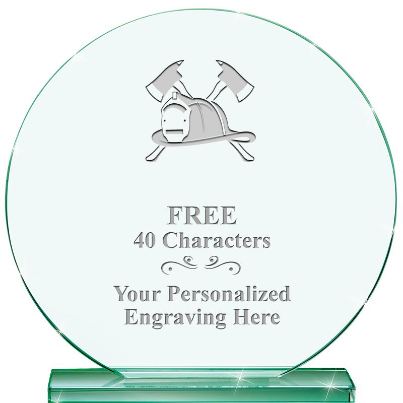 6.25" JADE GLOBE CRYSTAL