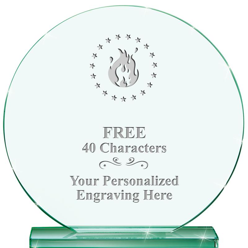 6.25" JADE GLOBE CRYSTAL