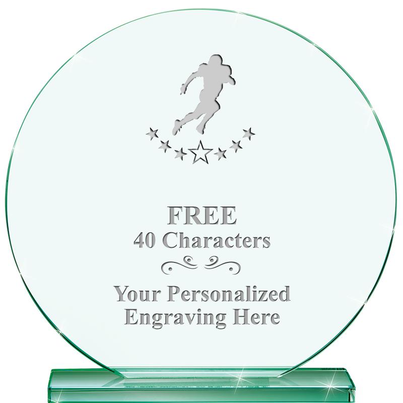 6.25" JADE GLOBE CRYSTAL