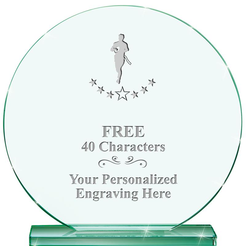 6.25" JADE GLOBE CRYSTAL