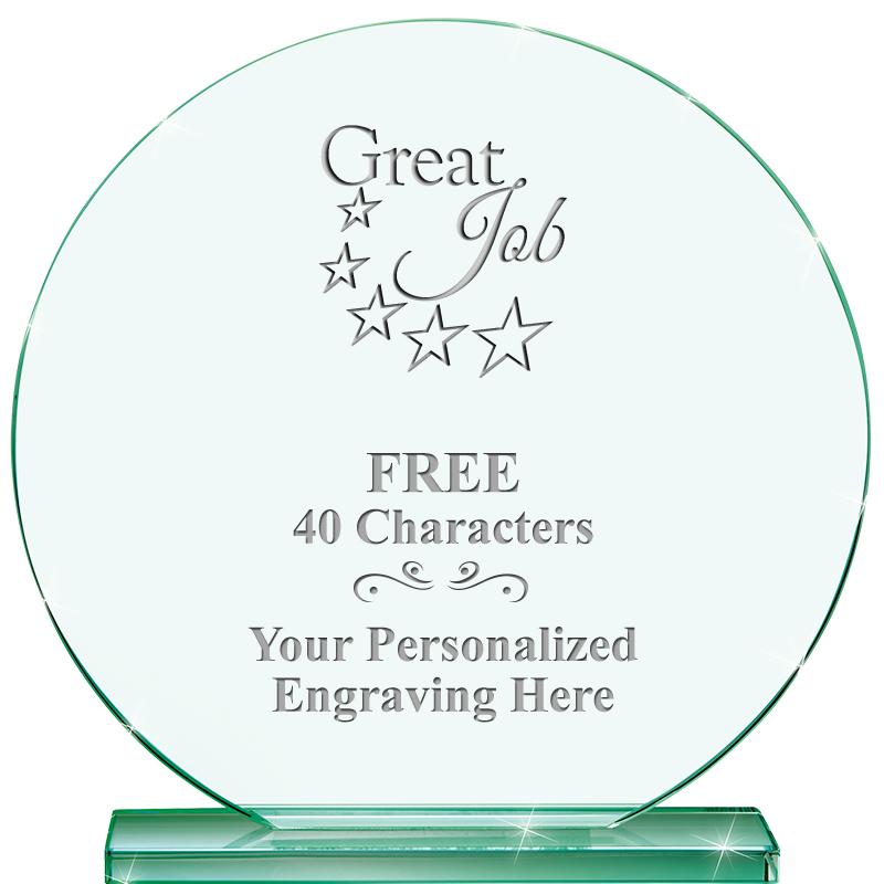 6.25" JADE GLOBE CRYSTAL