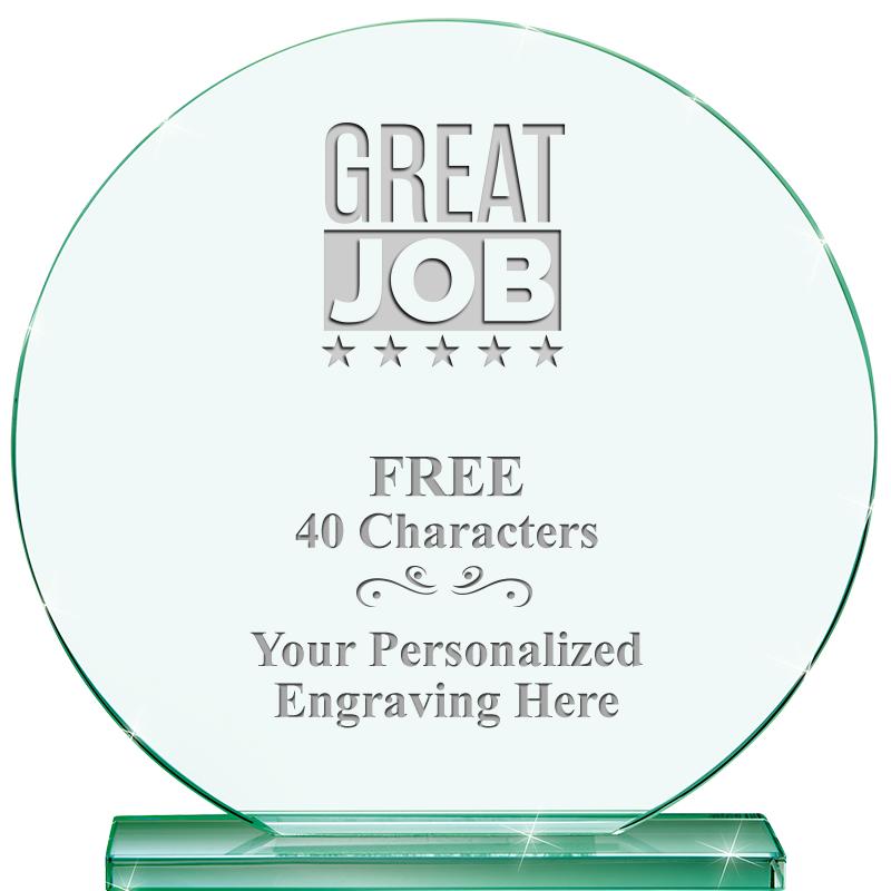 6.25" JADE GLOBE CRYSTAL