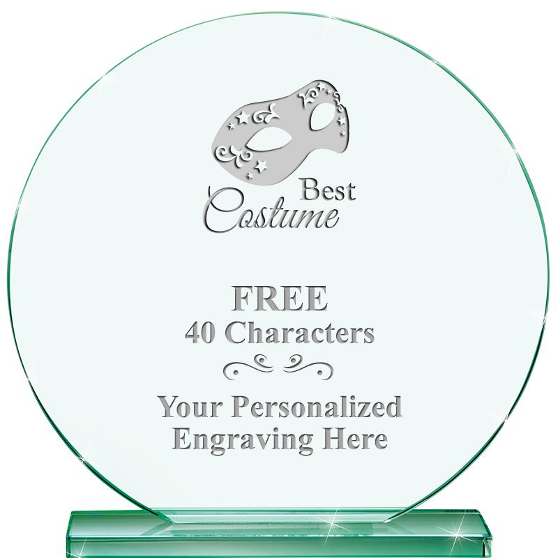 6.25" JADE GLOBE CRYSTAL