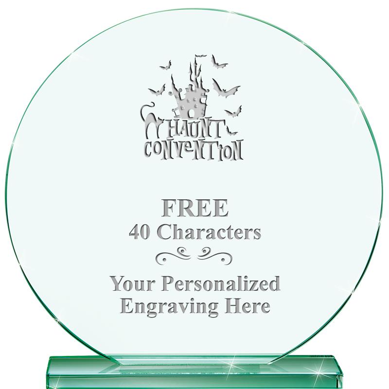 6.25" JADE GLOBE CRYSTAL