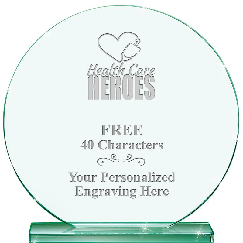 6.25" JADE GLOBE CRYSTAL