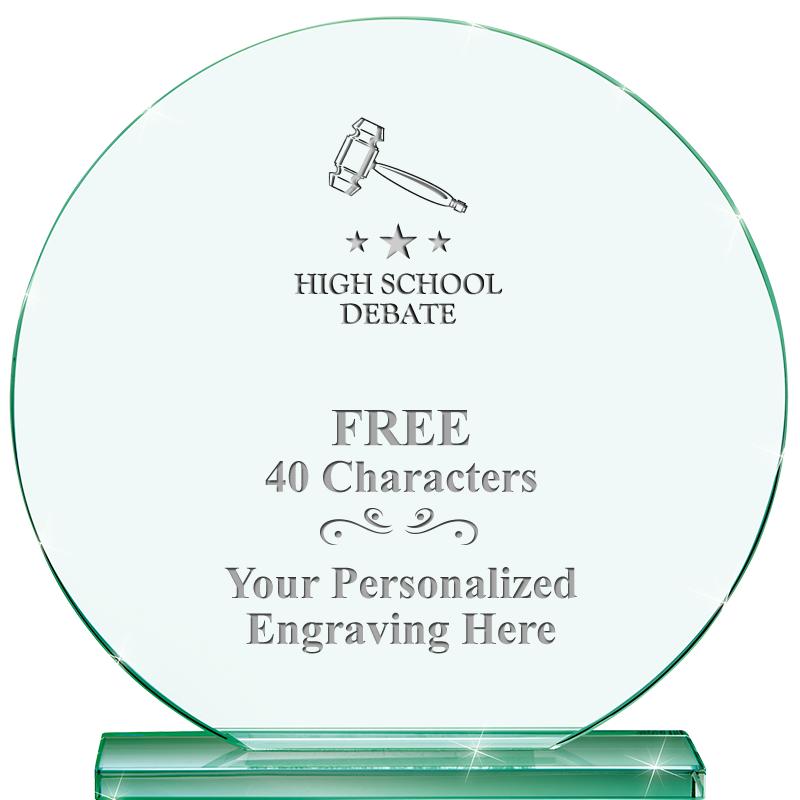 6.25" JADE GLOBE CRYSTAL